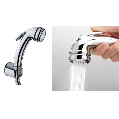 Bossini PATTY kit doccetta con supporto fisso e flessibile 125 cm, finitura cromo, 1 getto C03075B00030004