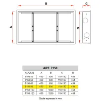 7150 - Cassetta in lamiera verniciata - Misura 800x450x110 mm 7150 80