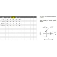 Raccordo portagomma a femmina 1/2", nichelato G0659N04 - -  ENOLGAS - - G0659N04
