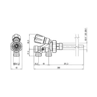 Valvola termostatizzabile predisposta per comandi termostatici, elettrotermici, elettronici. Per tubi in rame, plastica semplice e multistrato. Per impianti monotubo, trasformabile per impianti bitubo. Misura 3/4" 455500