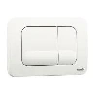 Placca meccanica doppio scarico WINNER - TROPEA, colore bianco lucido VS0870501