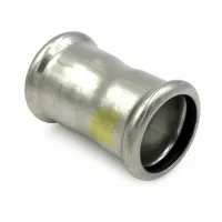 Manicotto ø28 Inox 316L a pressare GAS 183028000G - -  RACCORDERIE METALLICHE - -  