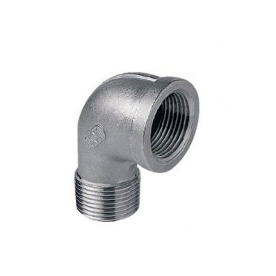 Gomito 90° MF 1/2" AISI316 - ISO4144 092102316L - -  RACCORDERIE METALLICHE - -  