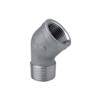Gomito 45° MF 1/2" AISI316 - ISO4144 122102316L - -  RACCORDERIE METALLICHE - -  