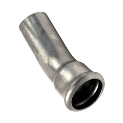Curva 45° MF ø15 Inox 316L a pressare 181015451C - -  RACCORDERIE METALLICHE - - 181015451C