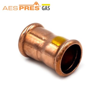Manicotto ø22 AESPRES GAS in rame a pressare 683022000G - -  RACCORDERIE METALLICHE - -  
