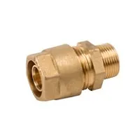 Raccordo diritto maschio 20x2,5 x 1/2" Pexal Twist con portagomma separabile VS0100614