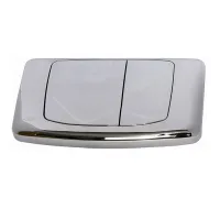 Placca meccanica doppio scarico per cassette ANGEL - RIOS colore cromo lucido VS0828535