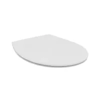Ceramica Dolomite Quarzo sedile con cerniere in metallo, bianco E131701