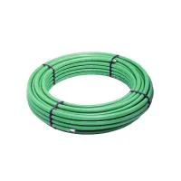 Tubo PE-X/Al/PE-X ø16x2 preisolato per condizionamento, uso sanitario e riscaldamento fornito in rotoli - Colore verde (Legge 10/91) (Prezzo a metro-min.acquisto 50 metri e multipli) 2580011620050