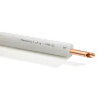 Tubo di rame CUPEX GEL ø1/2" x 0,80 (d. 12,70 mm) isolato da una guaina in polietilene espanso reticolato (prezzo a metro - minimo acquistabile 50 metri e multipli)