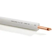 Tubo di rame preisolato CUPEX GEL ø5/8" x 1 (d. 15,87 mm). Rivestito con guaina. Spessore nominale isolante 11 mm (prezzo a metro - minimo acquistabile 50 metri e multipli)