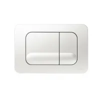 Placca meccanica doppio scarico WINNER - TROPEA, colore bianco lucido VS0870501