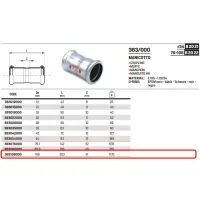 Manicotto ø108 a pressare 383108000
