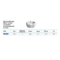 Tubo multistrato Mixal ø20 x 2 mm con guaina isolante da 6 mm grigio (prezzo al metro - minimo acquistabile 50 metri)
