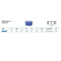 Triplus HTM tappo di chiusura in PP ø110 mm VS0650959
