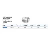 Tubo multistrato Mixal ø20 x 2,25 mm con guaina isolante da 6 mm grigio (prezzo al metro - minimo acquistabile 50 metri)
