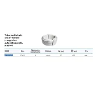 Tubo multistrato Mixal ø25 x 2,5 mm con guaina isolante da 6 mm grigio (prezzo al metro - minimo acquistabile 50 metri) VS0100249