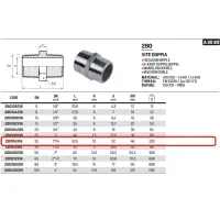 Vite doppia inox 316 ø1"1/4 M 280114316