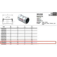 Manicotto ø88,9 a pressare 383088000