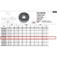 Flangia piana PN6 DN100 ø4" 410100006I - -  RACCORDERIE METALLICHE - - 410100006I