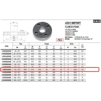 Flangia piana PN6 DN125 ø5" 410125006I - -  RACCORDERIE METALLICHE - - 410125006I