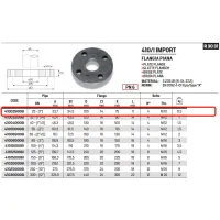 Flangia piana PN6 DN25 ø1" 410025006I - -  RACCORDERIE METALLICHE - - 410025006I