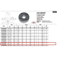 Flangia piana PN6 DN250 ø10" 410250006I - -  RACCORDERIE METALLICHE - - 410250006I