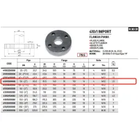 Flangia piana PN6 DN50 ø2" 410050006I - -  RACCORDERIE METALLICHE - - 410050006I