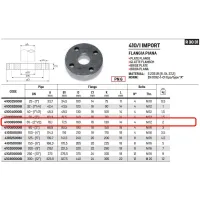 Flangia piana PN6 DN65 ø2"1/2 410065006I - -  RACCORDERIE METALLICHE - - 410065006I