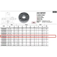 Flangia piana PN6 DN80 ø3" 410080006I - -  RACCORDERIE METALLICHE - - 410080006I