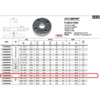 Flangia piana PN10 DN200 ø8" 411200010I - -  RACCORDERIE METALLICHE - - 411200010I