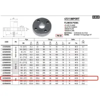 Flangia piana PN10 DN250 ø10" 411250010I - -  RACCORDERIE METALLICHE - - 411250010I