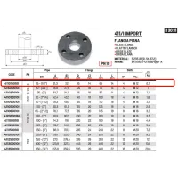 Flangia piana PN40 DN15 ø1/2" 411015010I - -  RACCORDERIE METALLICHE - - 411015010I