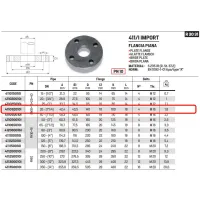 Flangia piana PN40 DN32 ø1"1/4 411032010I - -  RACCORDERIE METALLICHE - - 411032010I