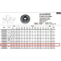 Flangia a collarino PN10 DN200 ø8" 414200010I - -  RACCORDERIE METALLICHE - - 414200010I