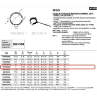 Collare ø1" fissaggio tubo con gomme e vite - tassello a battente 555100001