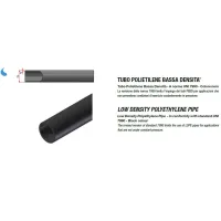 Tubo in polietilene PE80 ø40 mm 1"1/4 PN6 SDR9,4 - Rotolo da 100 metri (prezzo al metro - acquisto minimo di 100 metri o multipli) 12TBD04006
