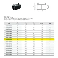 3006 Tappo ø90 fine linea PE100 - S5 Gas - PN 16 20°C elettrosaldabile 3006090000001