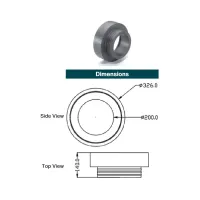 Comfopipe plus raccordo DN 200 - D286/200 mm 990328722