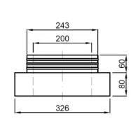 Comfopipe plus raccordo DN 200 - D286/200 mm 990328722