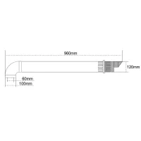 Immergas kit orizzontale excentrico ø 60/100 (estensione max 12.9 m) 3.012000