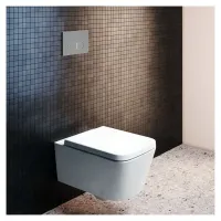 Ideal Standard Blend Cube sedile slim per vaso, a chiusura rallentata, colore bianco finitura lucido T392701