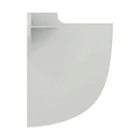 Eurovit semicolonna sospesa lavabo bianco W333001