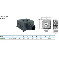Box distribuzione aria Valsir AriaSilent Box 18 ø125-160-180-200 per sistemi di VMC (Ventilazione meccanica controllata) VS0435165