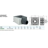 Box distribuzione aria Valsir AriaSilent Box 18 Therm ø125-160-180-200 per sistemi di VMC (Ventilazione meccanica controllata) VS0435167