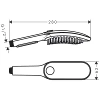 DogShower Doccetta per cani 150 3jet con ugelli massaggianti 26640700