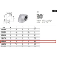 Gomito 90° FF 2" AISI316 - ISO4144 090200316L - -  RACCORDERIE METALLICHE - -  