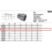 Manicotto ridotto FF 3/4" x 1/2" 316 ISO4144 140304102L - -  RACCORDERIE METALLICHE - -  