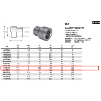 Manicotto ridotto FF 1"1/4 x 1" 316 ISO4144 140114100L - -  RACCORDERIE METALLICHE - -  